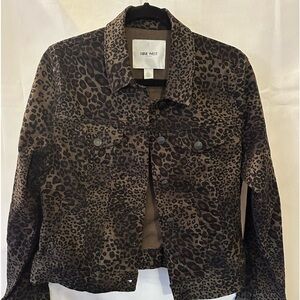 Nine West Leopard Jean jacket